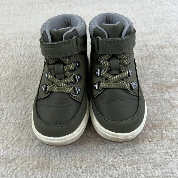 Cat & Jack Green Toddler Boots Shoes 6 - Picture 3 of 9